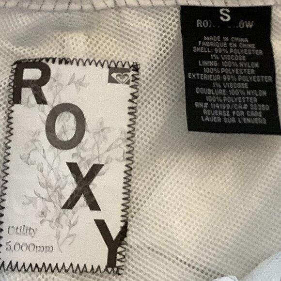 Roxy women's snowpants snowboard small white striped pinstripe - Picture 12 of 13